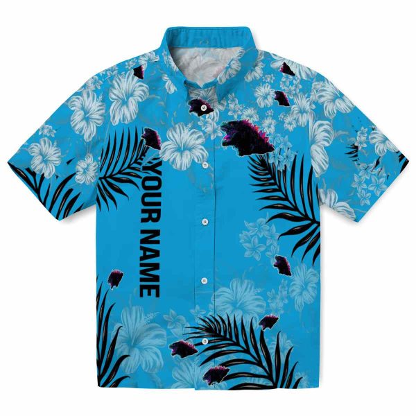 Customized Godzilla Hibiscus Print Hawaiian Shirt Best selling