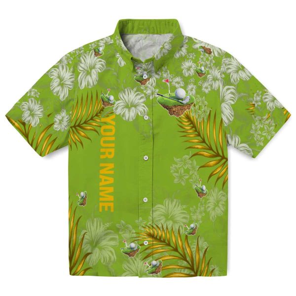 Customized Golf Hibiscus Print Hawaiian Shirt Best selling