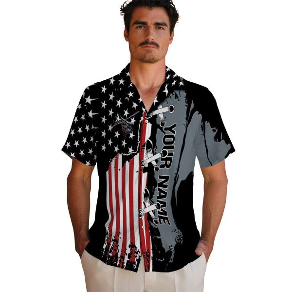 Customized Helicopter Stitched Flag Hawaiian Shirt High quality