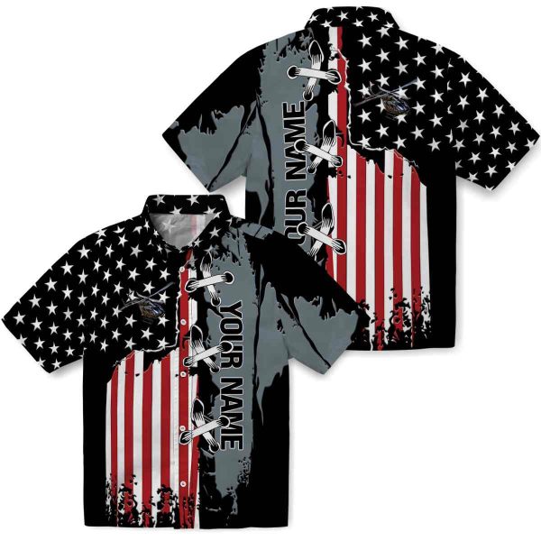 Customized Helicopter Stitched Flag Hawaiian Shirt Latest Model