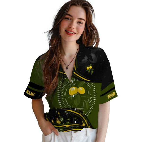 Customized Lemon Abstract Waves Hawaiian Shirt Trendy