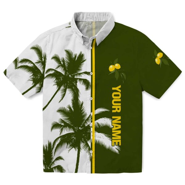 Customized Lemon Palm Trees Hawaiian Shirt Best selling