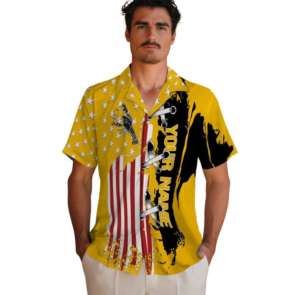 Customized Lobster Stitched Flag Hawaiian Shirt High quality