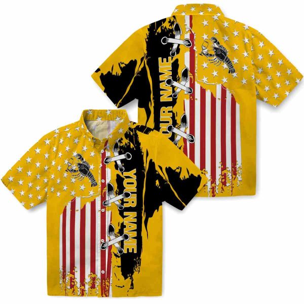 Customized Lobster Stitched Flag Hawaiian Shirt Latest Model