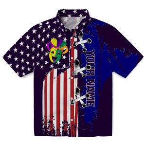 Customized Mardi Gras Stitched Flag Hawaiian Shirt Best selling