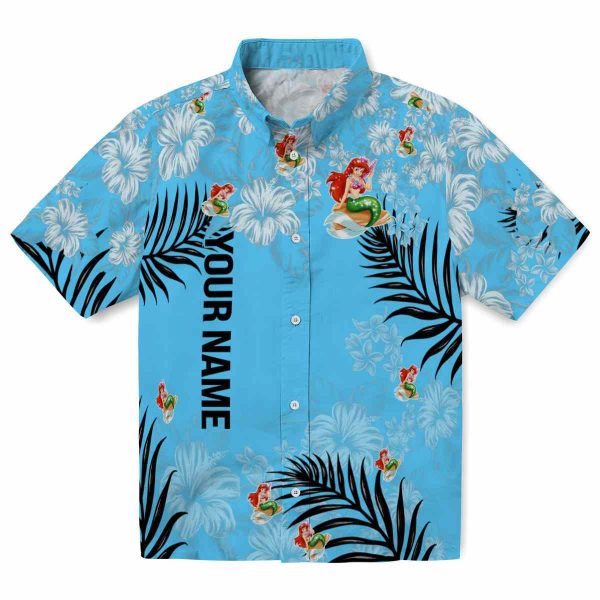 Customized Mermaid Hibiscus Print Hawaiian Shirt Best selling