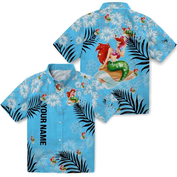 Customized Mermaid Hibiscus Print Hawaiian Shirt Latest Model