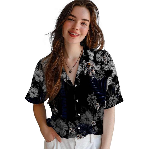 Customized Nasa Hibiscus Print Hawaiian Shirt Trendy