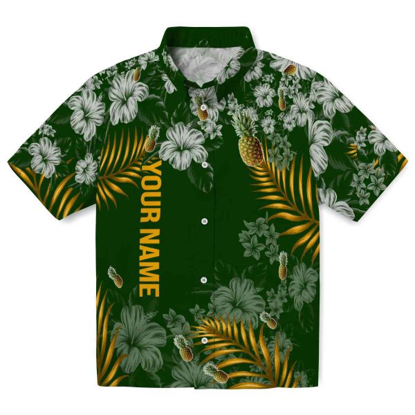 Customized Pineapple Hibiscus Print Hawaiian Shirt Best selling