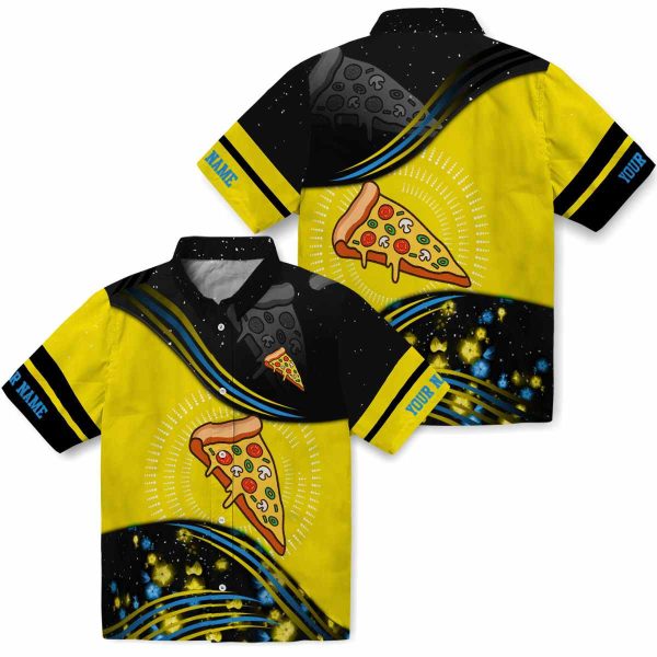 Customized Pizza Abstract Waves Hawaiian Shirt Latest Model