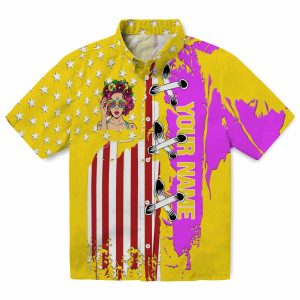 Customized Pop Stitched Flag Hawaiian Shirt Best selling