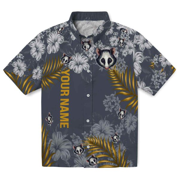 Customized Possum Hibiscus Print Hawaiian Shirt Best selling 1