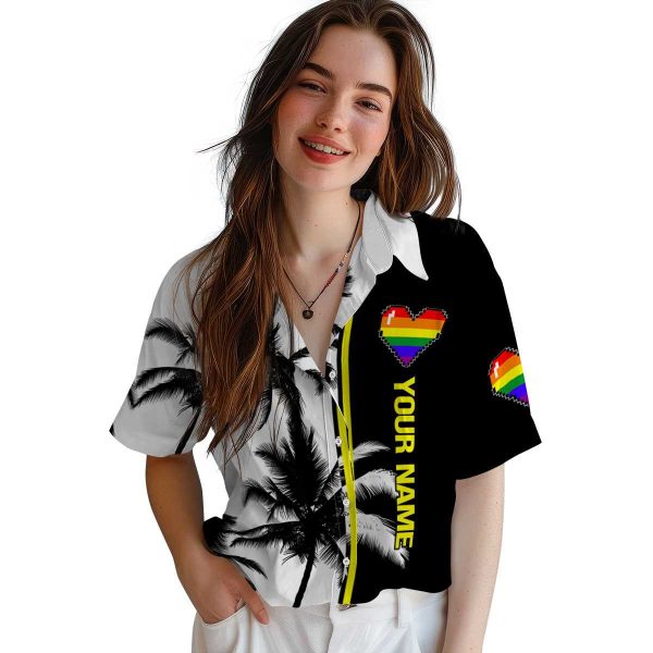 Customized Pride Palm Trees Hawaiian Shirt Trendy