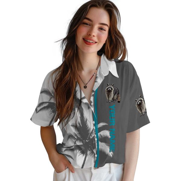 Customized Raccoon Palm Trees Hawaiian Shirt Trendy