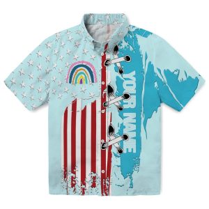 Customized Rainbow Stitched Flag Hawaiian Shirt Best selling