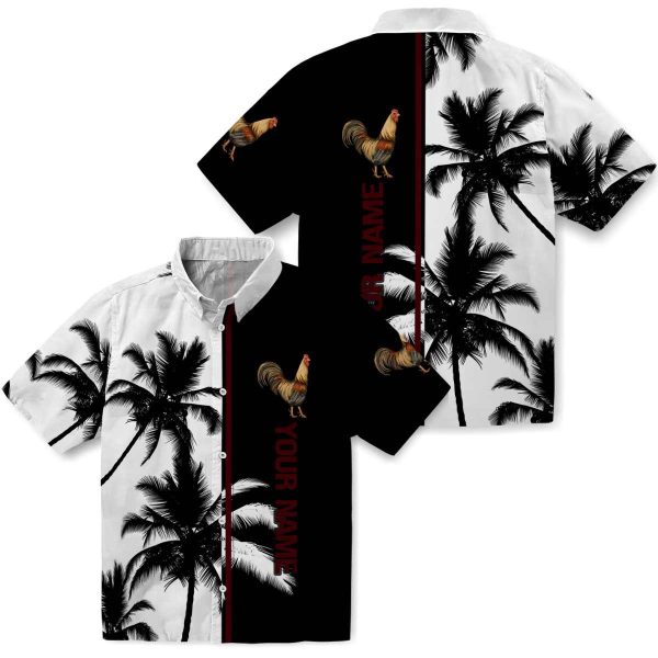 Customized Rooster Palm Trees Hawaiian Shirt Latest Model