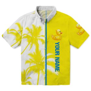 Customized Rubber Duck Palm Trees Hawaiian Shirt Best selling