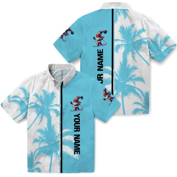 Customized Skiing Palm Trees Hawaiian Shirt Latest Model