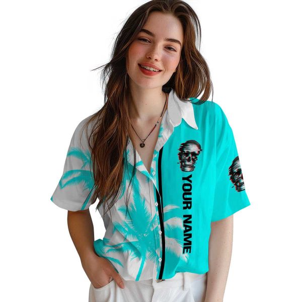 Customized Skull Palm Trees Hawaiian Shirt Trendy