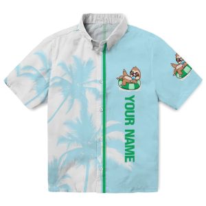 Customized Sloth Palm Trees Hawaiian Shirt Best selling