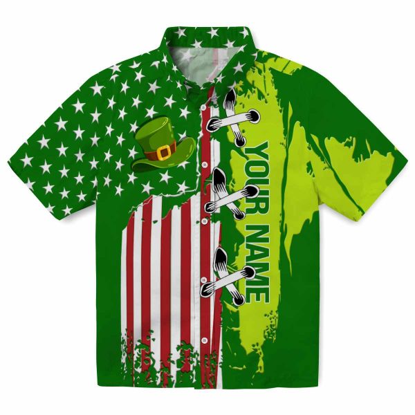 Customized St Patricks Day Stitched Flag Hawaiian Shirt Best selling