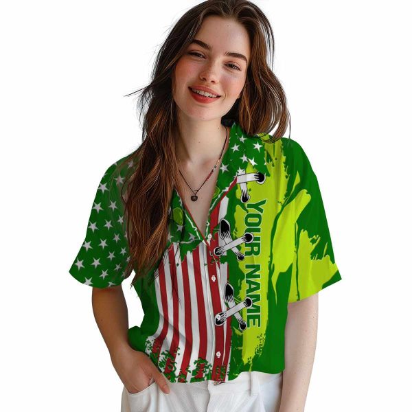 Customized St Patricks Day Stitched Flag Hawaiian Shirt Trendy