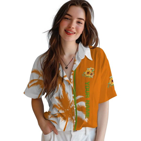 Customized Sunflower Palm Trees Hawaiian Shirt Trendy