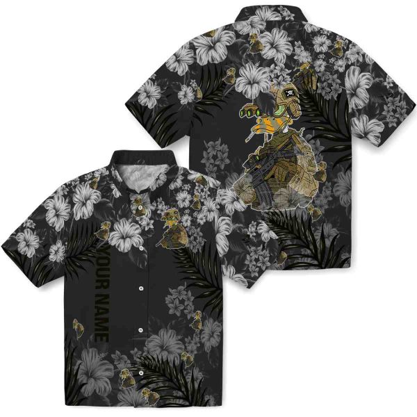 Customized Tactical Hibiscus Print Hawaiian Shirt Latest Model