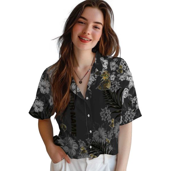 Customized Tactical Hibiscus Print Hawaiian Shirt Trendy