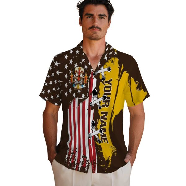 Customized Tiki Stitched Flag Hawaiian Shirt High quality