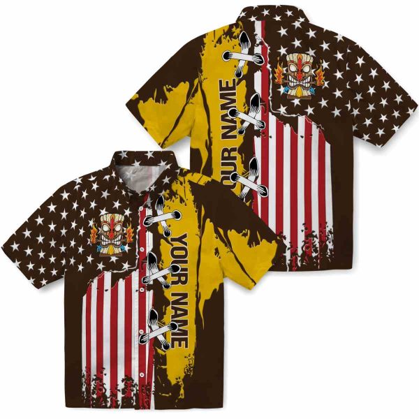 Customized Tiki Stitched Flag Hawaiian Shirt Latest Model