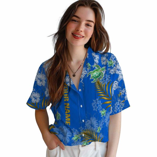 Customized Tribal Hibiscus Print Hawaiian Shirt Trendy