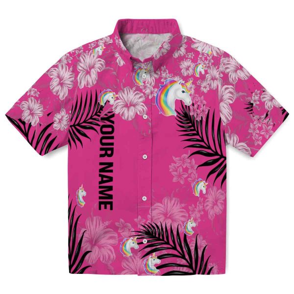 Customized Unicorn Hibiscus Print Hawaiian Shirt Best selling