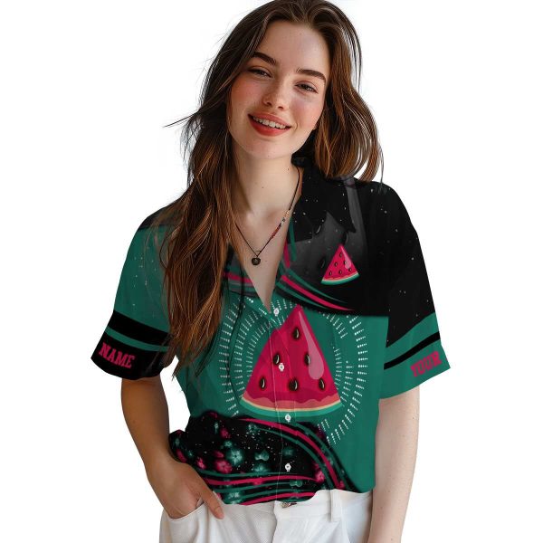 Customized Watermelon Abstract Waves Hawaiian Shirt Trendy