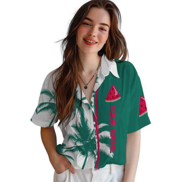 Customized Watermelon Palm Trees Hawaiian Shirt Trendy