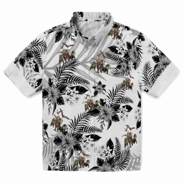 Dinosaur Hibiscus Palm Leaves Hawaiian Shirt Best selling