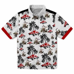 Dinosaur Palm Island Print Hawaiian Shirt Best selling