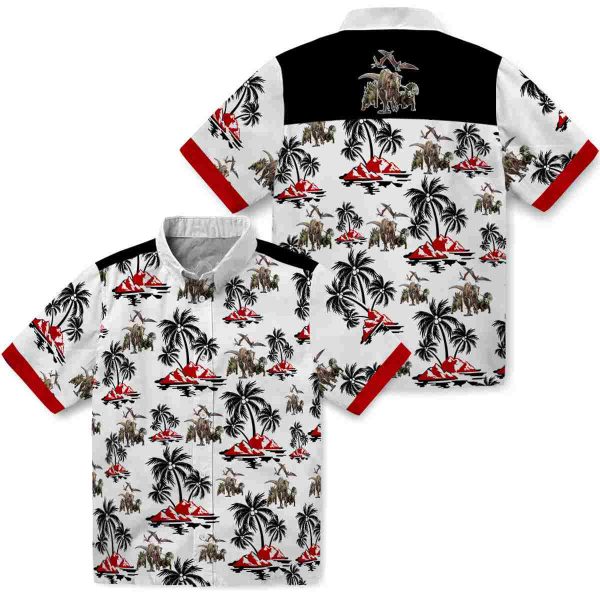 Dinosaur Palm Island Print Hawaiian Shirt Latest Model