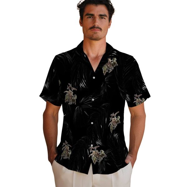 Dinosaur Palm Leaf Hawaiian Shirt High quality