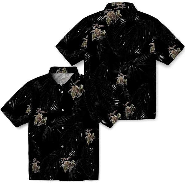 Dinosaur Palm Leaf Hawaiian Shirt Latest Model