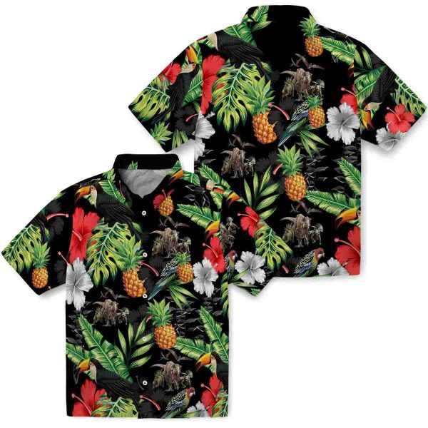 Dinosaur Toucan Hibiscus Pineapple Hawaiian Shirt Latest Model