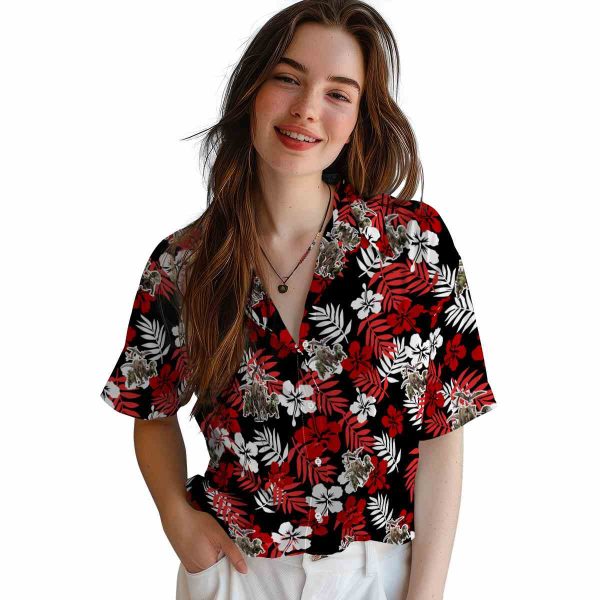 Dinosaur Tropical Floral Hawaiian Shirt Trendy