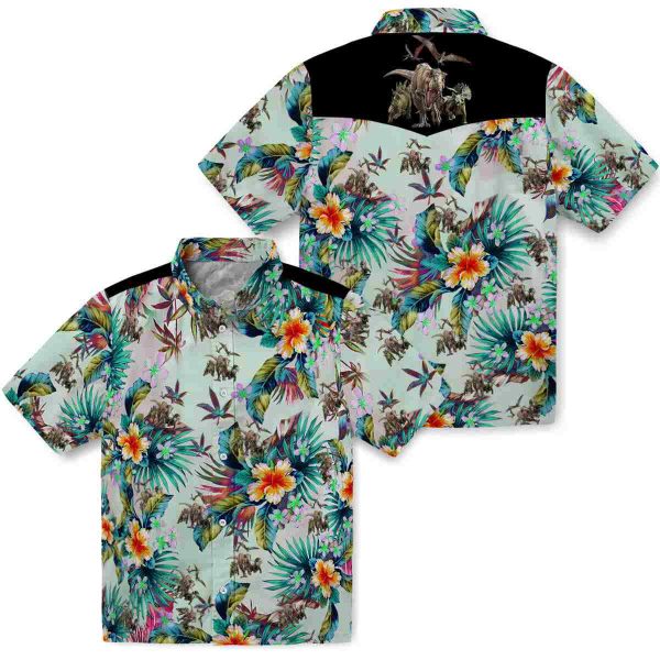 Dinosaur Tropical Foliage Hawaiian Shirt Latest Model