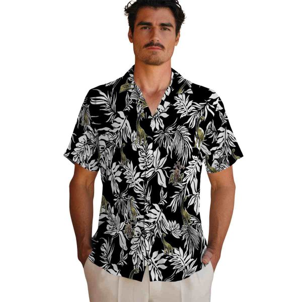 Dinosaur Tropical Leaf Hawaiian Shirt High quality