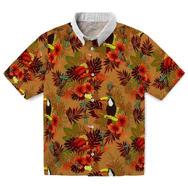 Disc Golf Floral Toucan Hawaiian Shirt Best selling