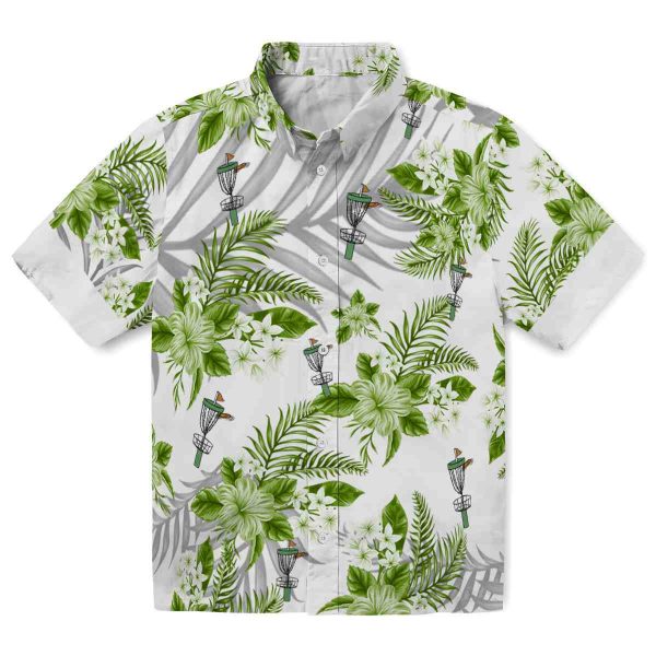 Disc Golf Hibiscus Palm Leaves Hawaiian Shirt Best selling