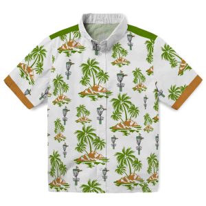 Disc Golf Palm Island Print Hawaiian Shirt Best selling