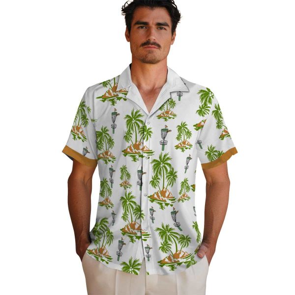 Disc Golf Palm Island Print Hawaiian Shirt High quality