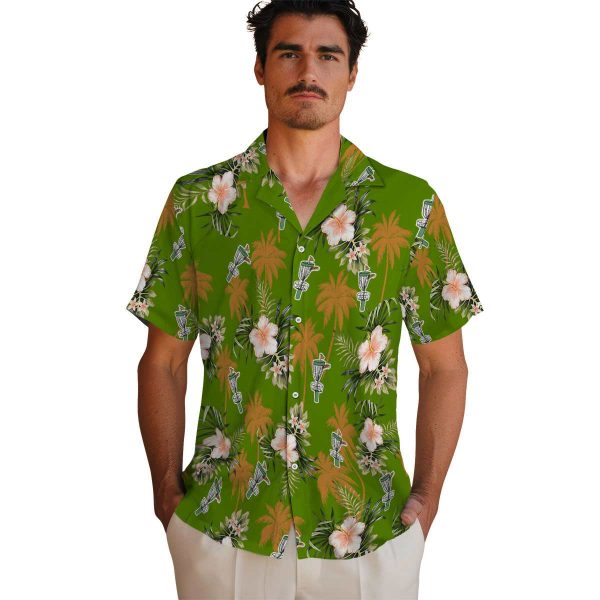 Disc Golf Palm Tree Flower Hawaiian Shirt High quality