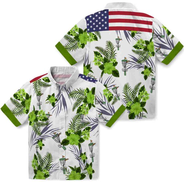 Disc Golf Patriotic Hibiscus Design Hawaiian Shirt Latest Model